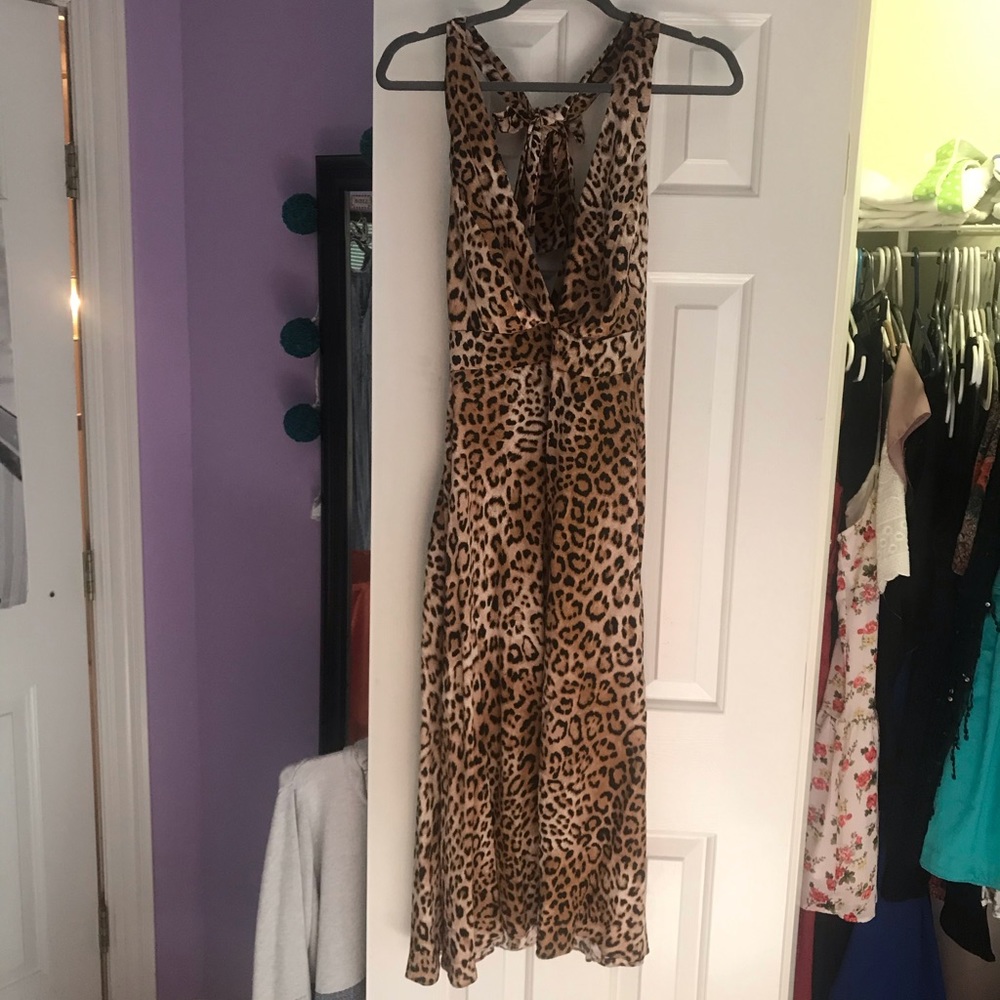 Midi Cheetah Halter Zara Dress